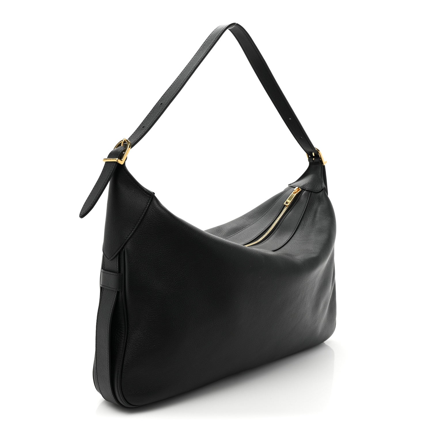 Celine Supple Calfskin Large Romy Shoulder Bag Black 3 of 8