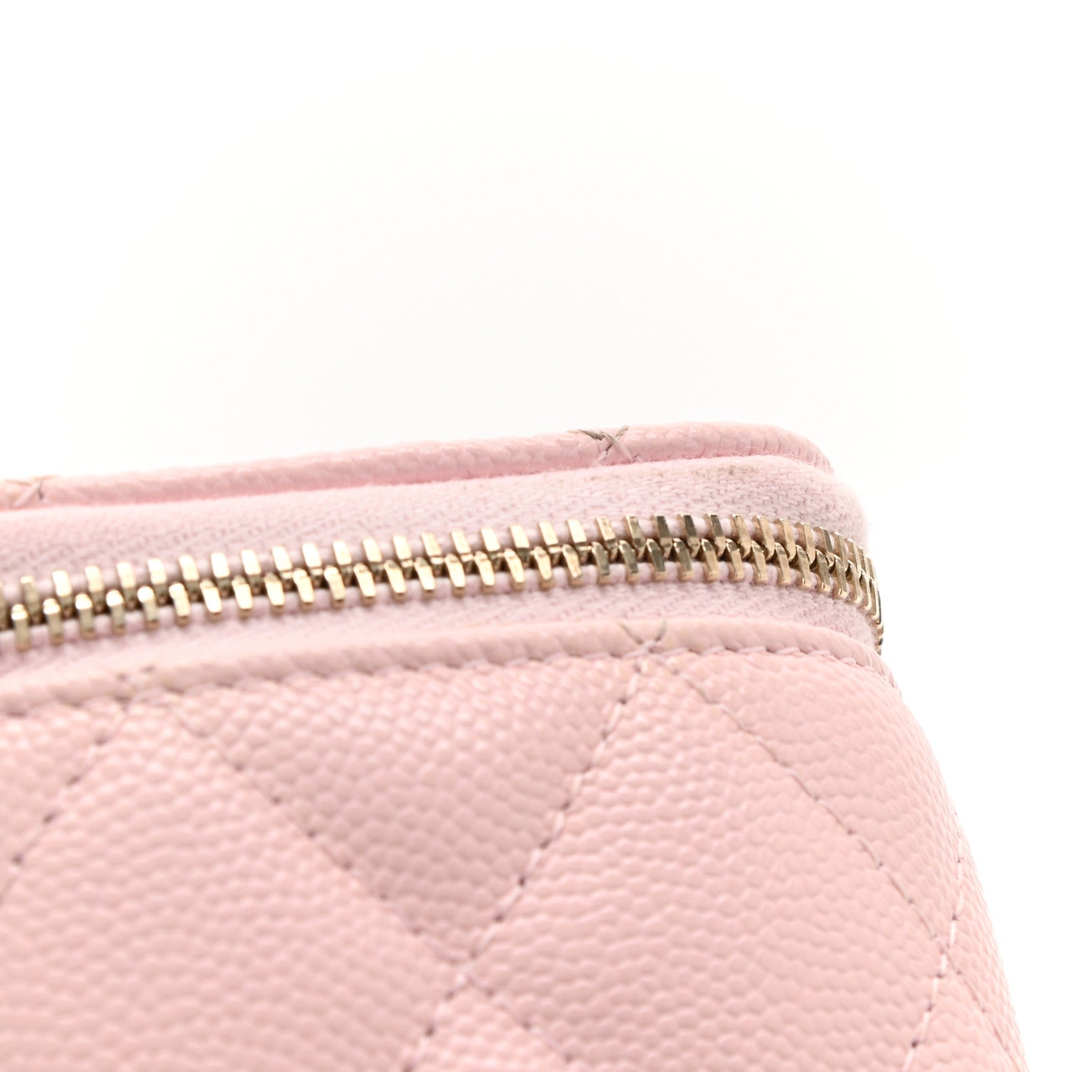 Chanel Caviar Quilted Small Vanity Case With Chain Light Pink 9 of 9