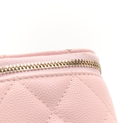 Chanel Caviar Quilted Small Vanity Case With Chain Light Pink 9 of 9