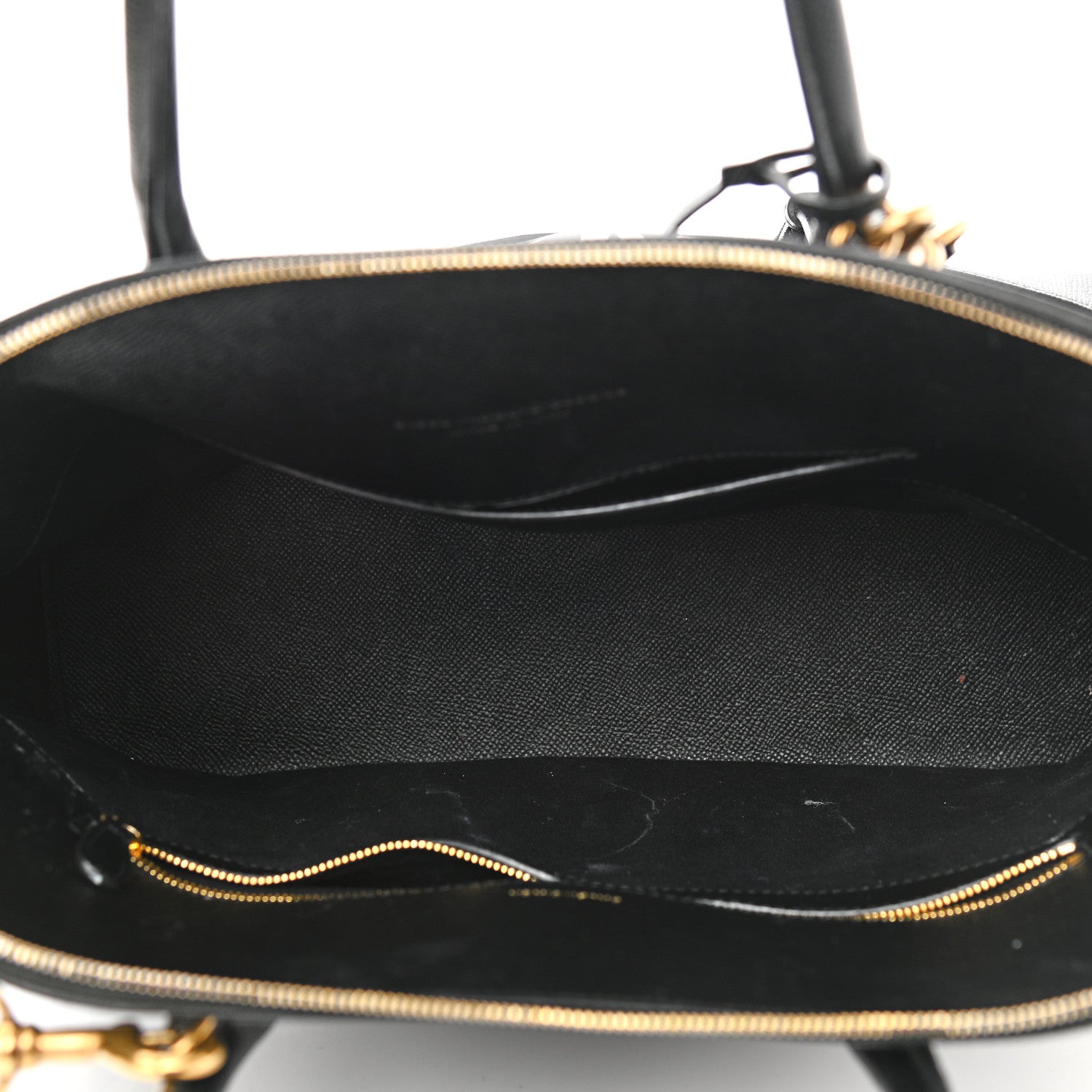 Balenciaga Signature Grained Calfskin Logo M Ville Top Handle Bag Black 6 of 12