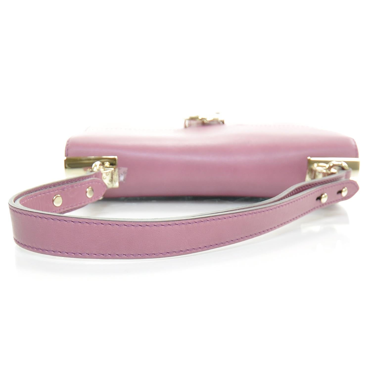 Gucci Calfskin 1973 Shoulder Flap Bag Mauve 6 of 10