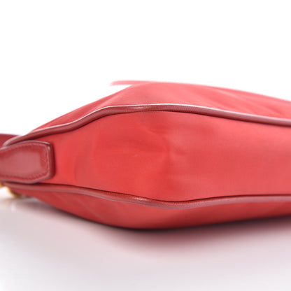 Prada Tessuto Nylon Saffiano Crossbody Bag Rosso 11 of 17