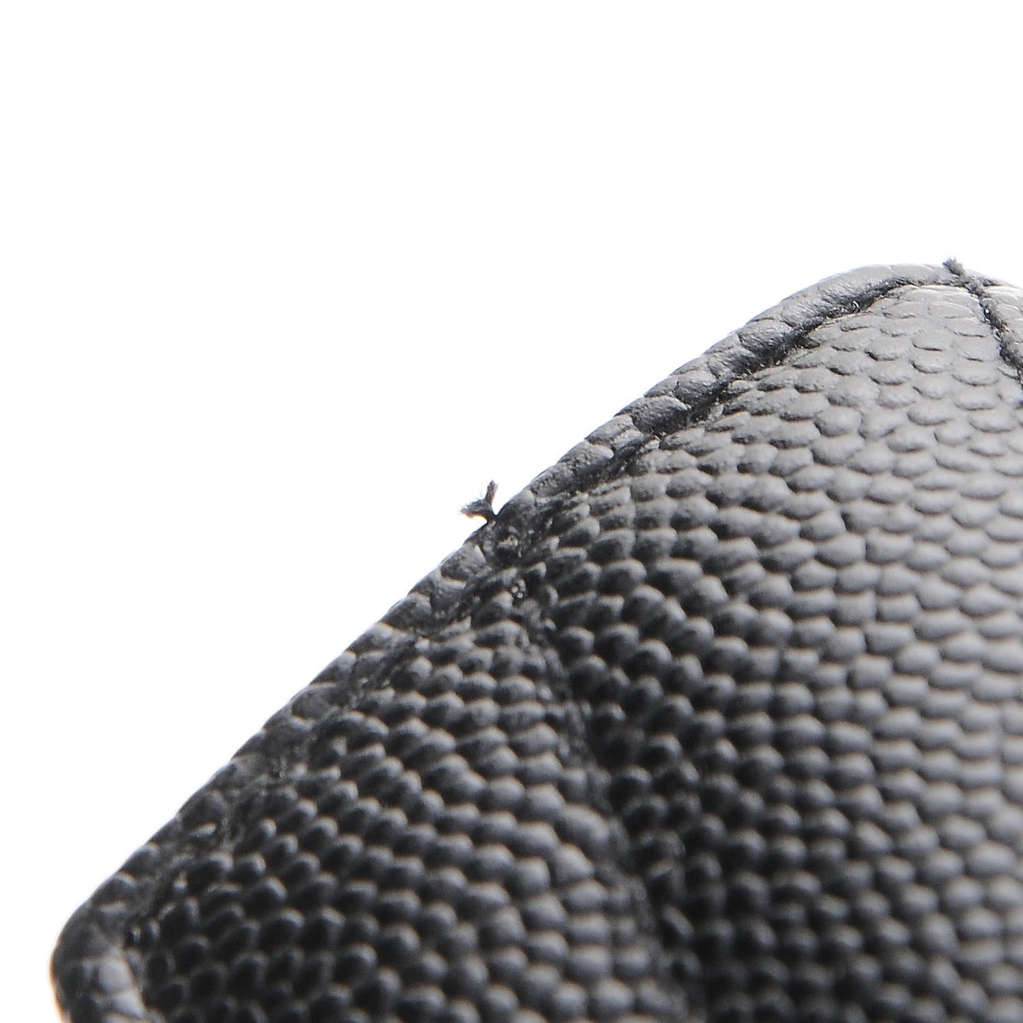 Grain De Poudre Matelasse Chevron Small Monogram Envelope Wallet Black