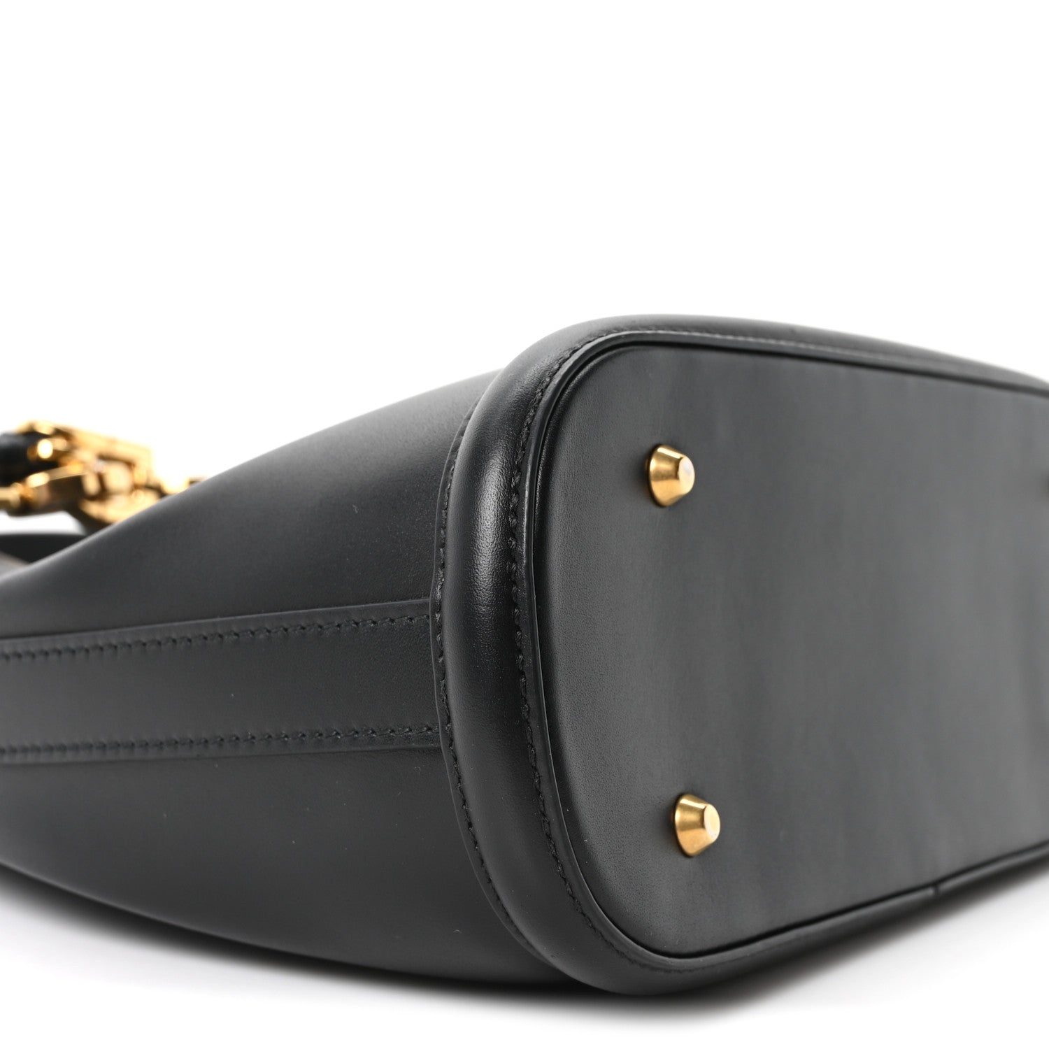 Christian Dior Calfskin CD Embossed Medium C'est Chain Bucket Bag Black 9 of 11