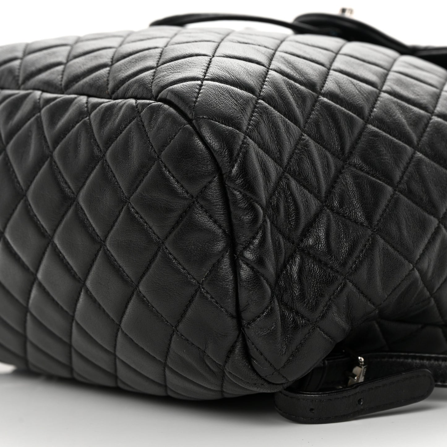 Lambskin Quilted Large Urban Spirit Backpack Black