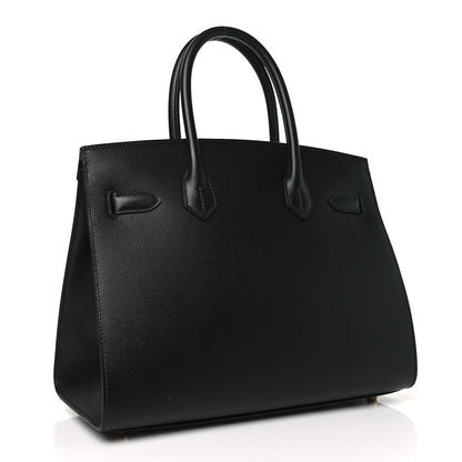 Hermes Madame Calfskin Birkin Sellier 30 Black 2 of 10