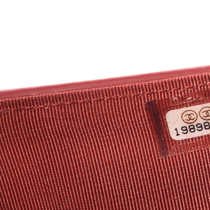 Chanel Caviar Quilted Large Flap Wallet Red 8 of 9