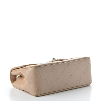 Chanel Lambskin Quilted Extra Mini Rectangular Flap Beige 4 of 10