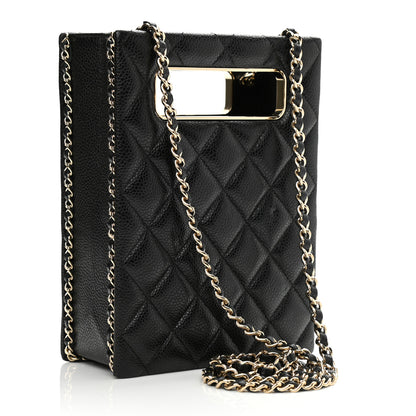 Chanel Caviar Quilted Evening Box Bag Black 3 of 11