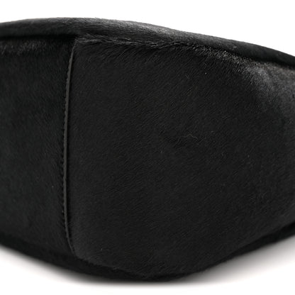 Saint Laurent Calf Hair Small Le 5 A 7 Soft Hobo Black 11 of 11