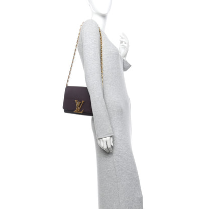 Louis Vuitton Calfskin Chain Louise GM Amarante 2 of 10