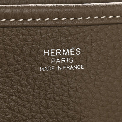 Hermes Taurillon Clemence Evelyne III PM Etoupe 6 of 13
