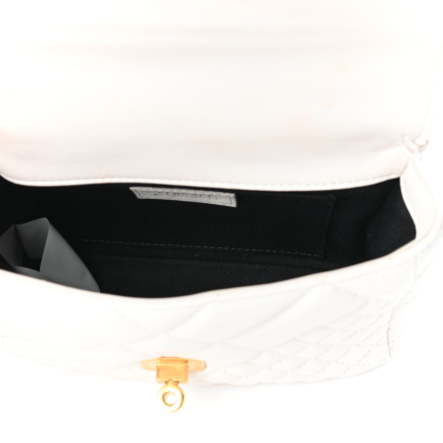 Versace Nappa Quilted Icon Shoulder Bag White 5 of 10