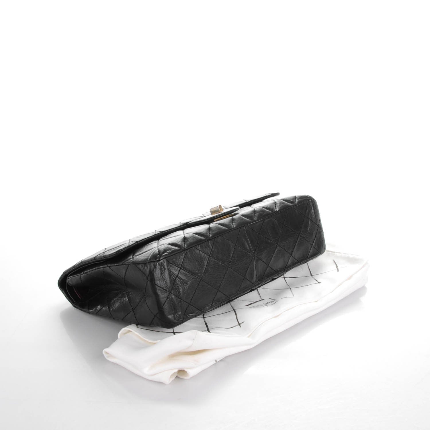 Chanel Aged Calfskin Quilted 50th Anniversary 2.55 Reissue 227 Flap Black 5 of 9