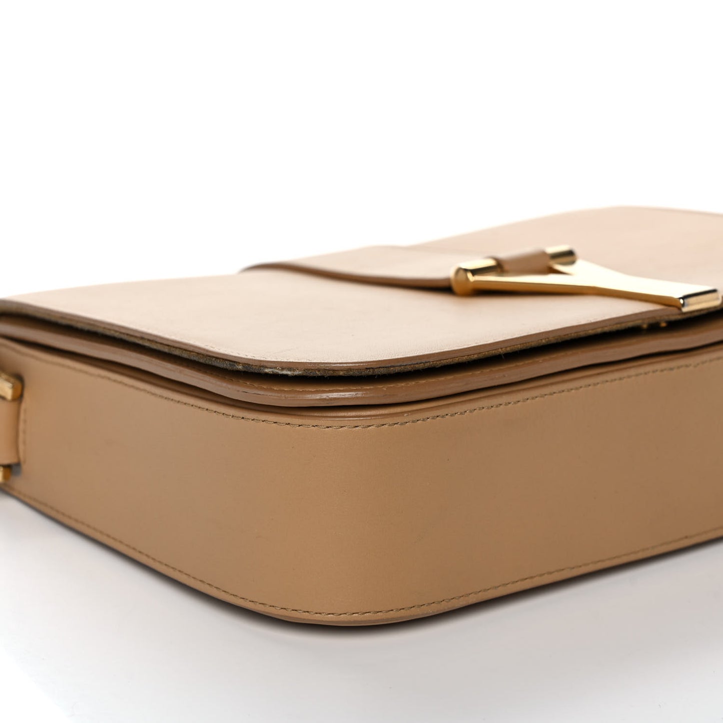 Calfskin Classic Y Satchel Beige