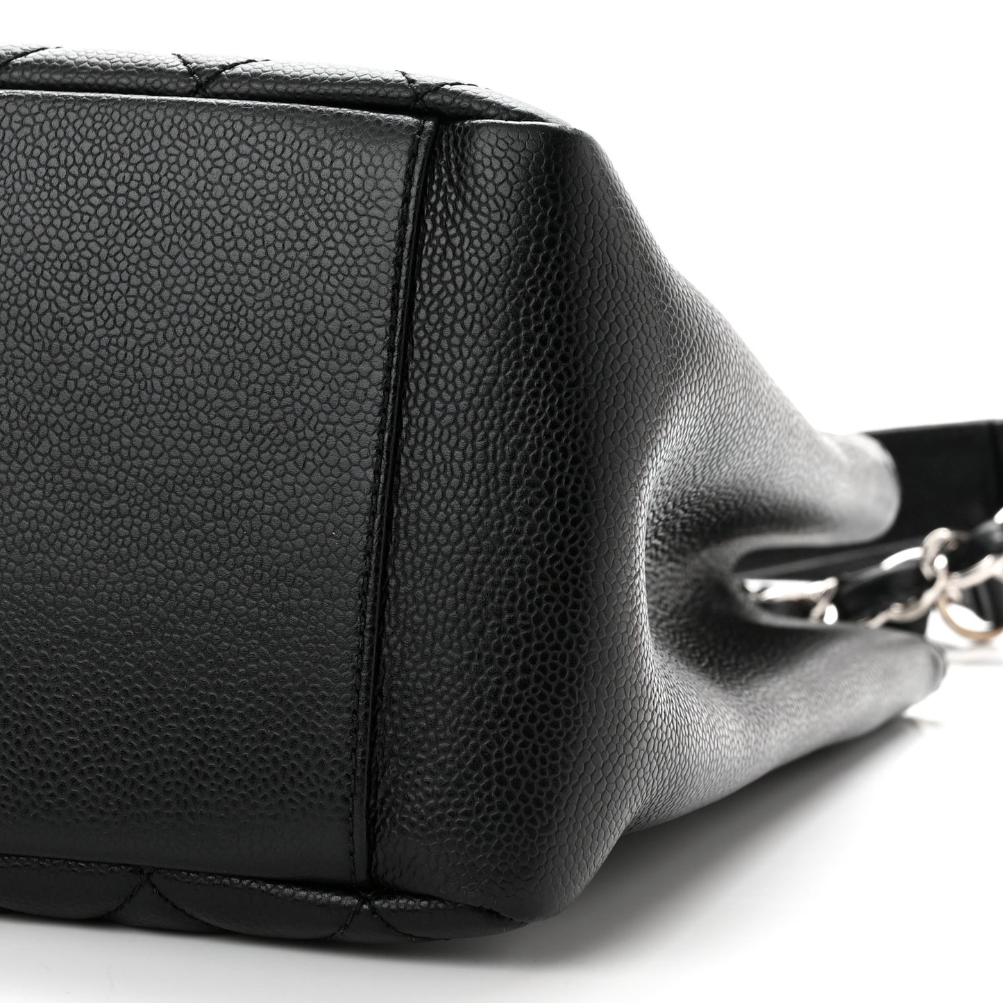 Caviar Quilted Grand Shopping Tote GST Black