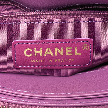 Chanel Lambskin Sleek And Chic Flap Purple 5 of 10