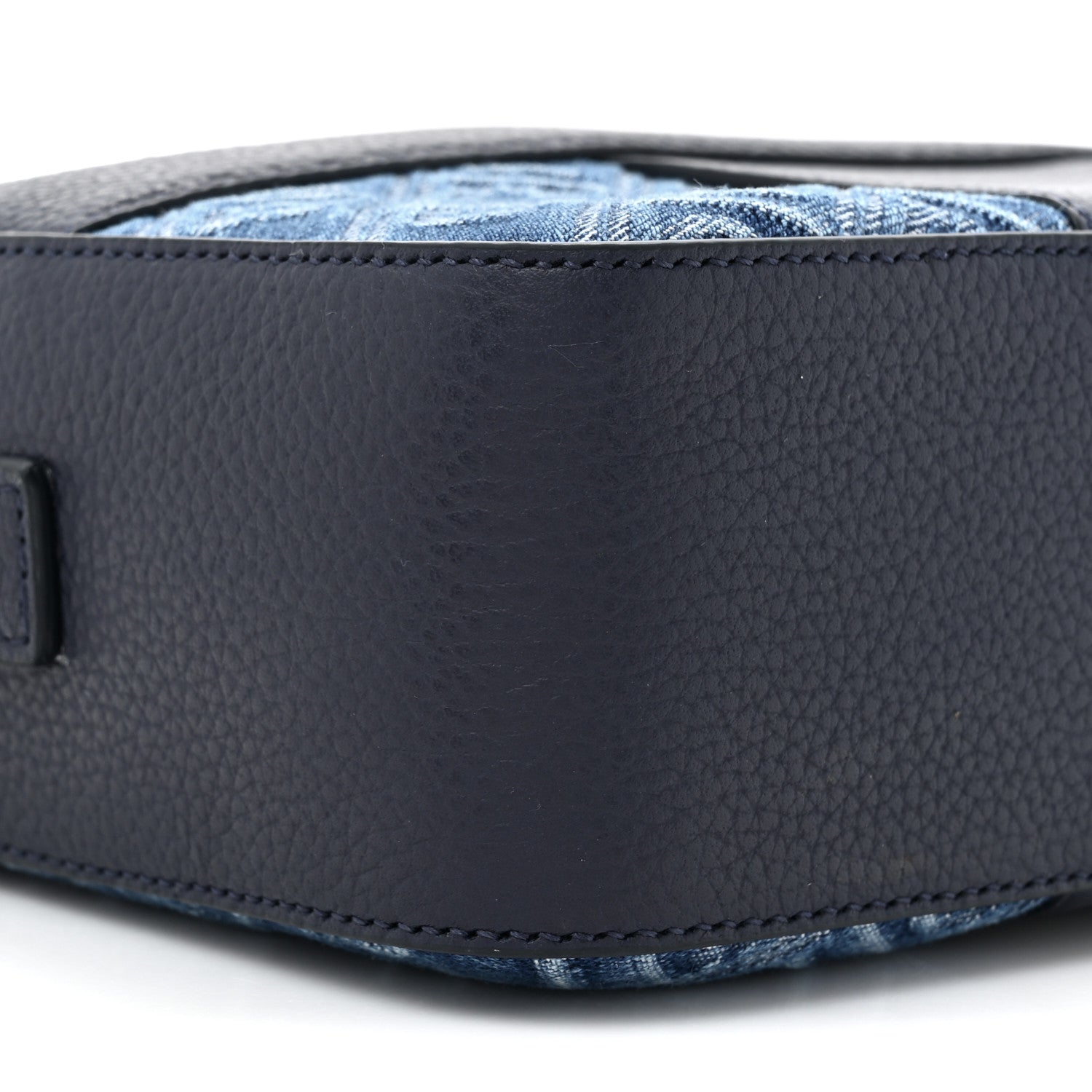 Salvatore Ferragamo Monogram Denim Crossbody Bag Blue 10 of 10
