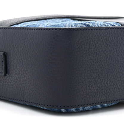 Salvatore Ferragamo Monogram Denim Crossbody Bag Blue 10 of 10