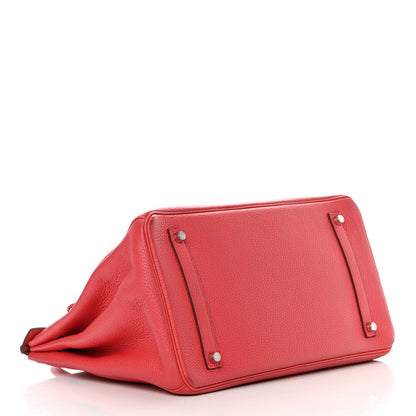 Hermes Taurillon Clemence Birkin 35 Rose Jaipur 3 of 23
