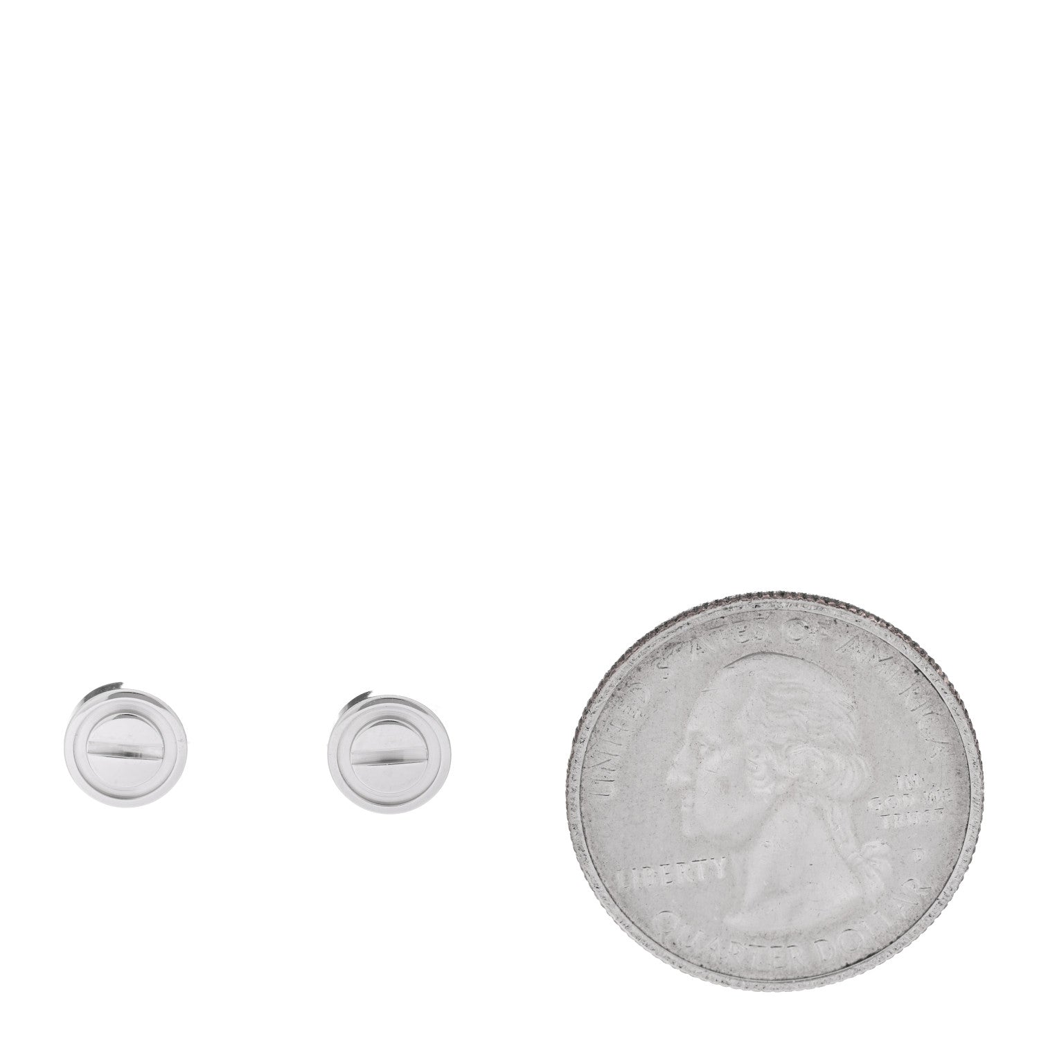Cartier 18K White Gold LOVE Earrings 2 of 5