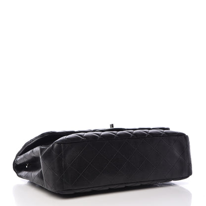 Chanel Lambskin Quilted Maxi Single Flap Black 4 of 16