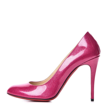 Christian Louboutin Patent Glitter 100 Pumps 37 Pink 1 of 11