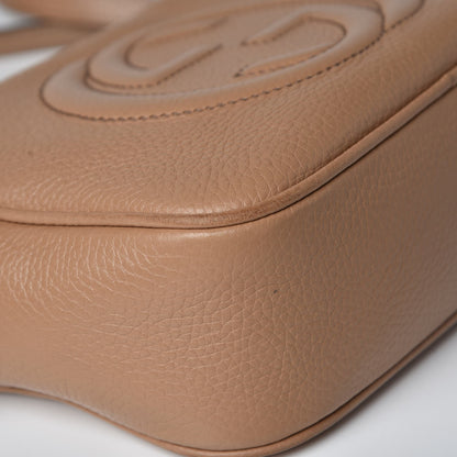 Gucci Pebbled Calfskin Small Soho Disco Bag Camelia 13 of 18