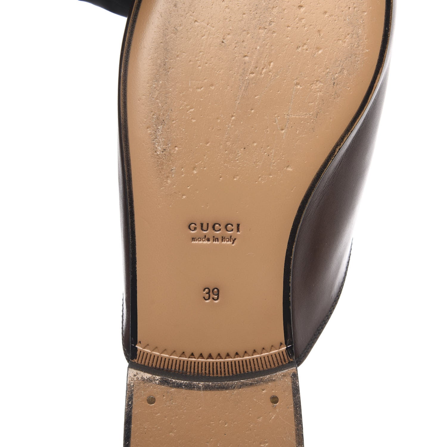 Gucci Calfskin Womens Princetown Slippers 39 Fondente Brown 7 of 11