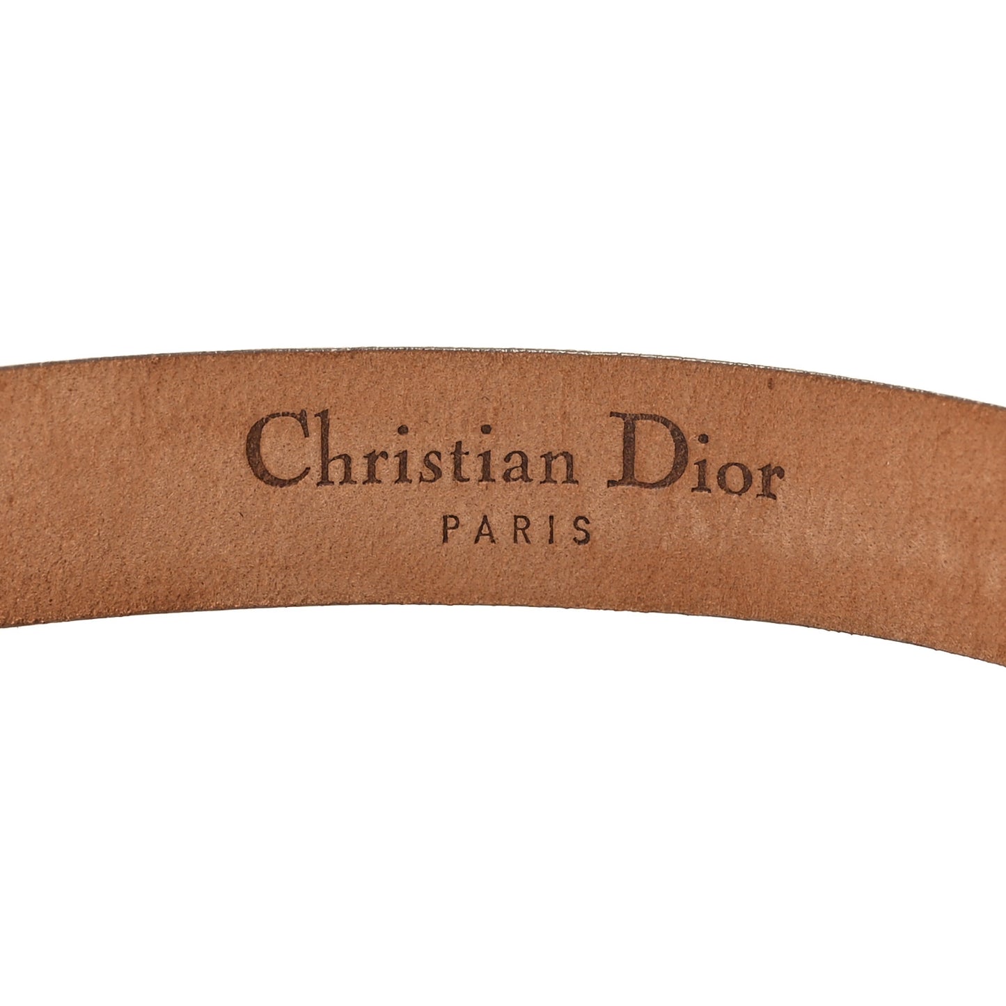 Calfskin Dior ID Belt S White