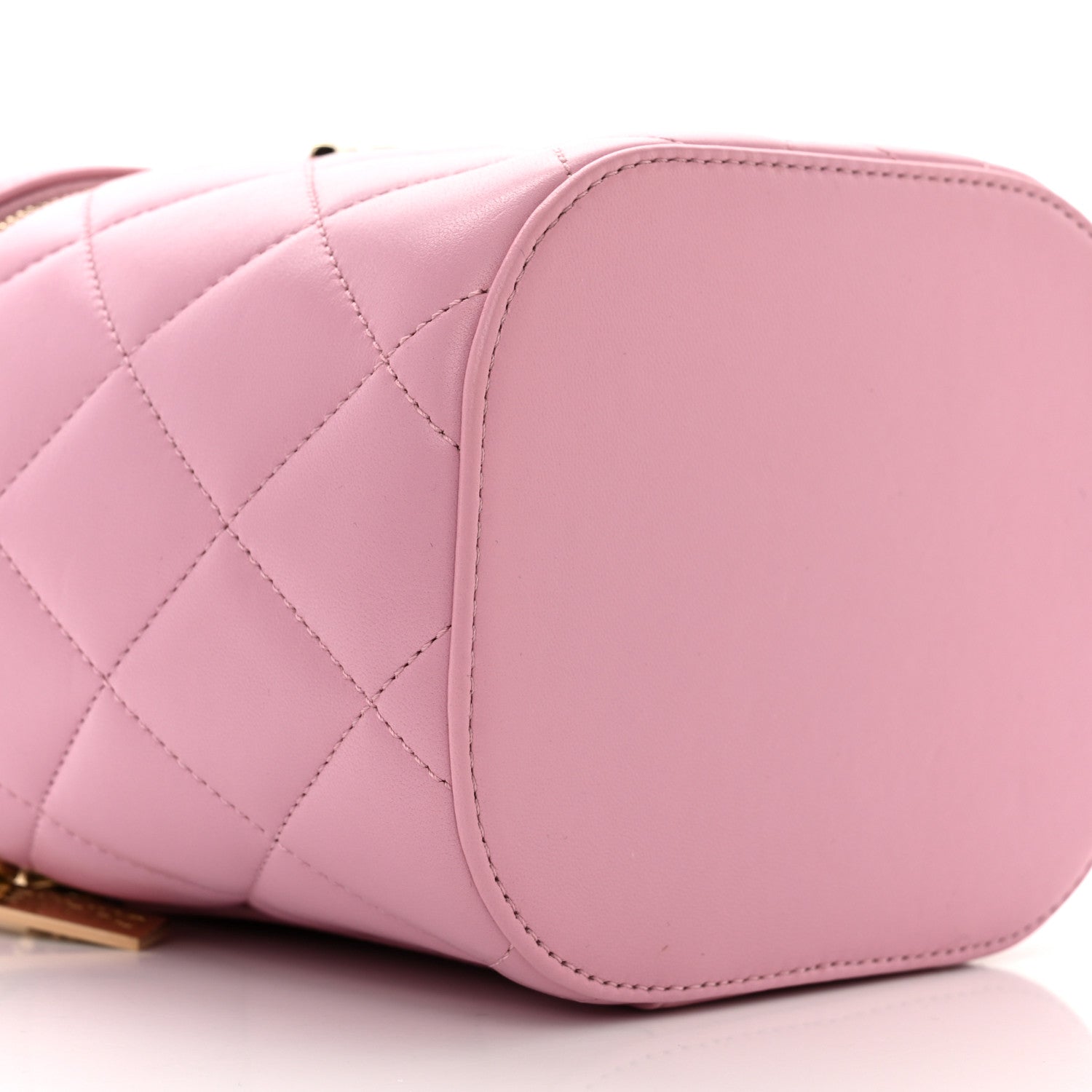 Chanel Lambskin Quilted Trendy Vanity Case Pink 9 of 10