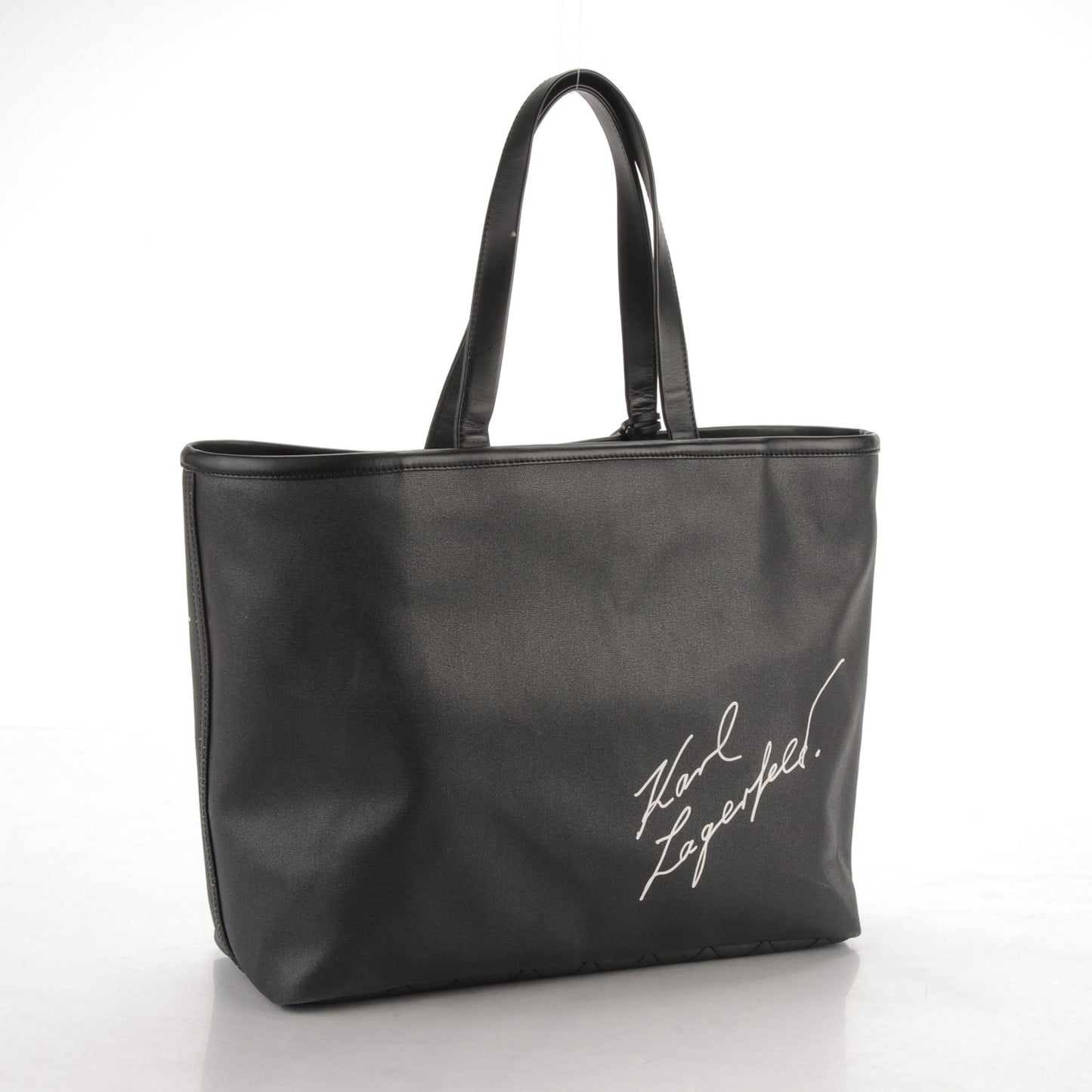 Canvas Karl Lagerfeld Mobile Art Tote Black