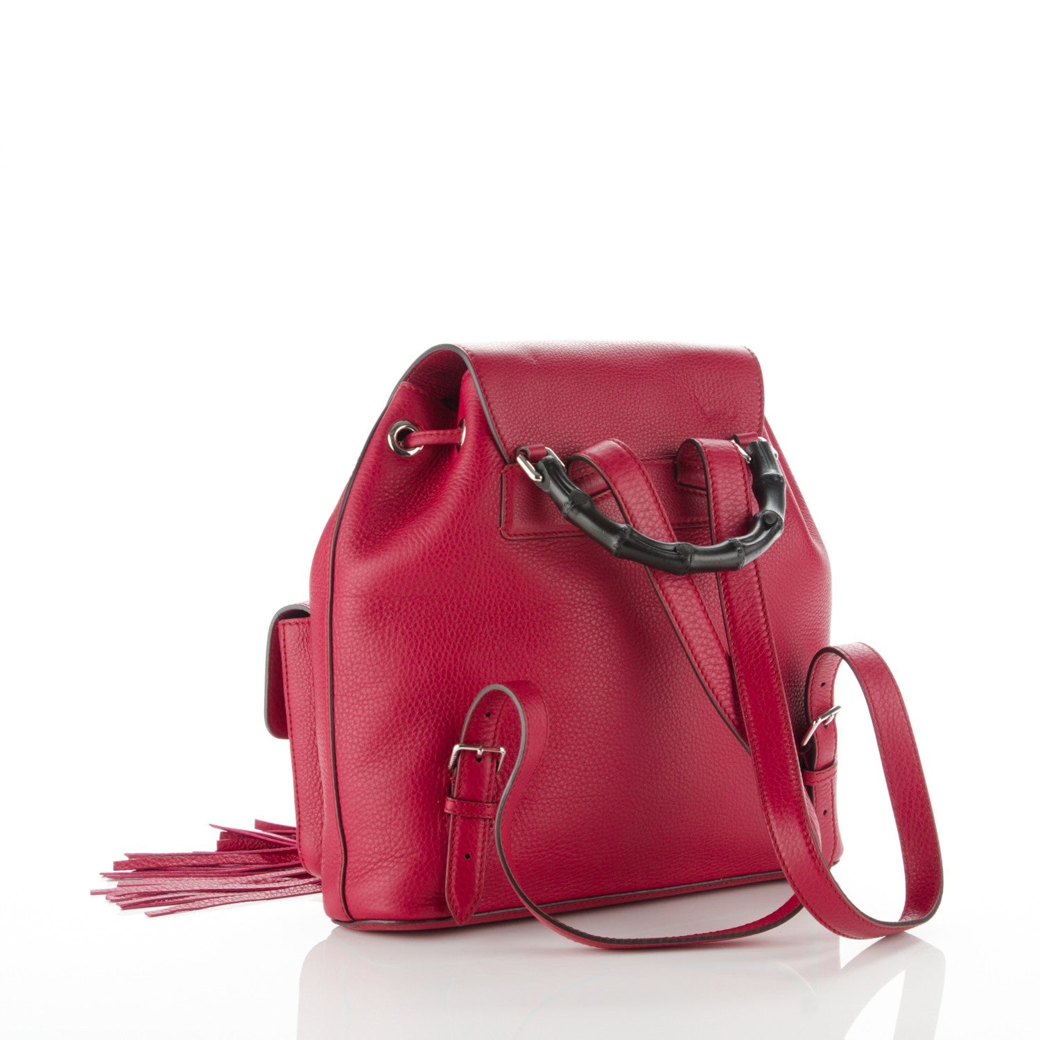 Gucci Cellarius Calfskin Medium Bamboo Backpack Petunia 3 of 7