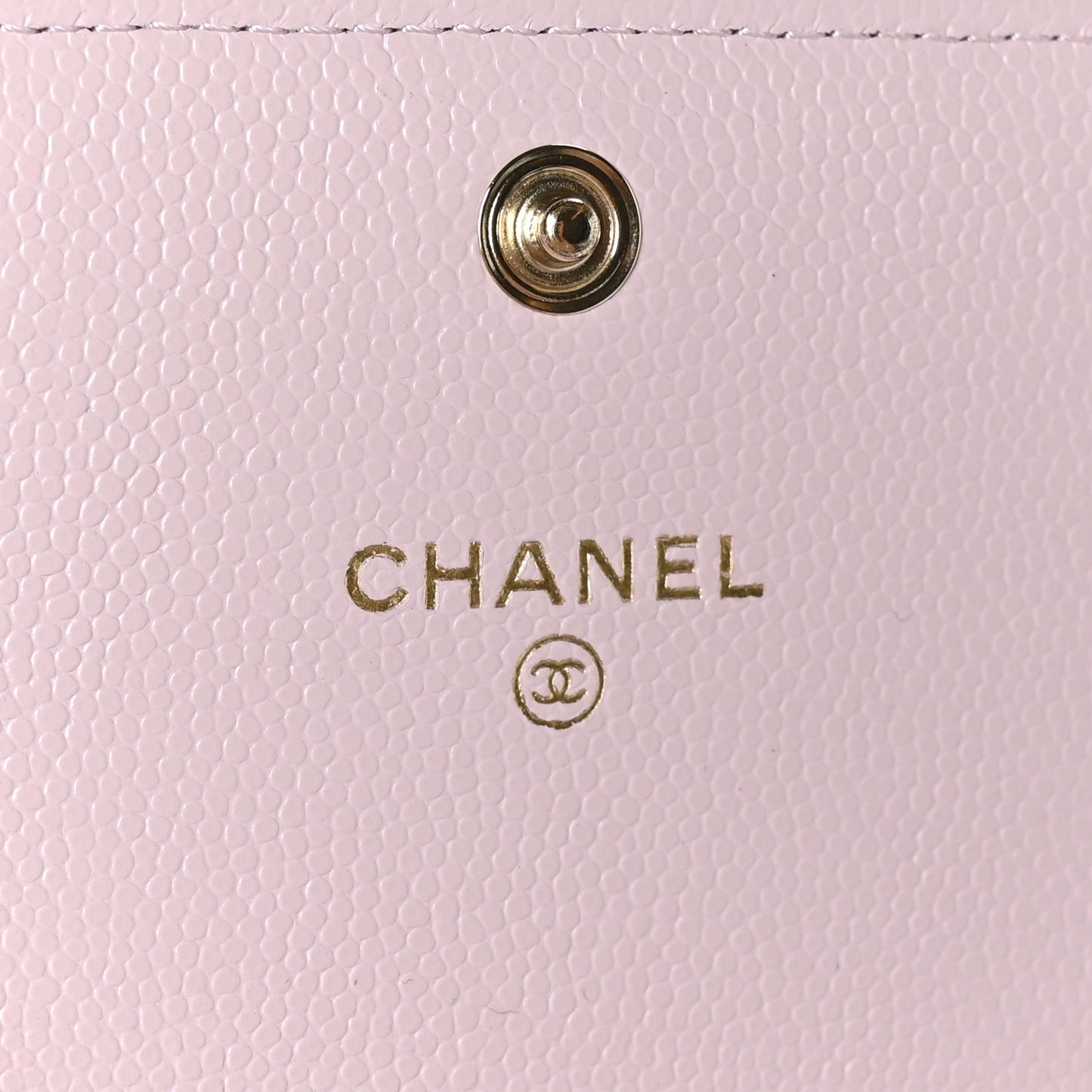 Caviar Quilted Coco Candy Card Holder On Chain Light Pink