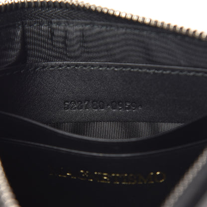 Gucci X SEGA Calfskin GUCCY Stars Small Zip Pouch Black Gold 8 of 8