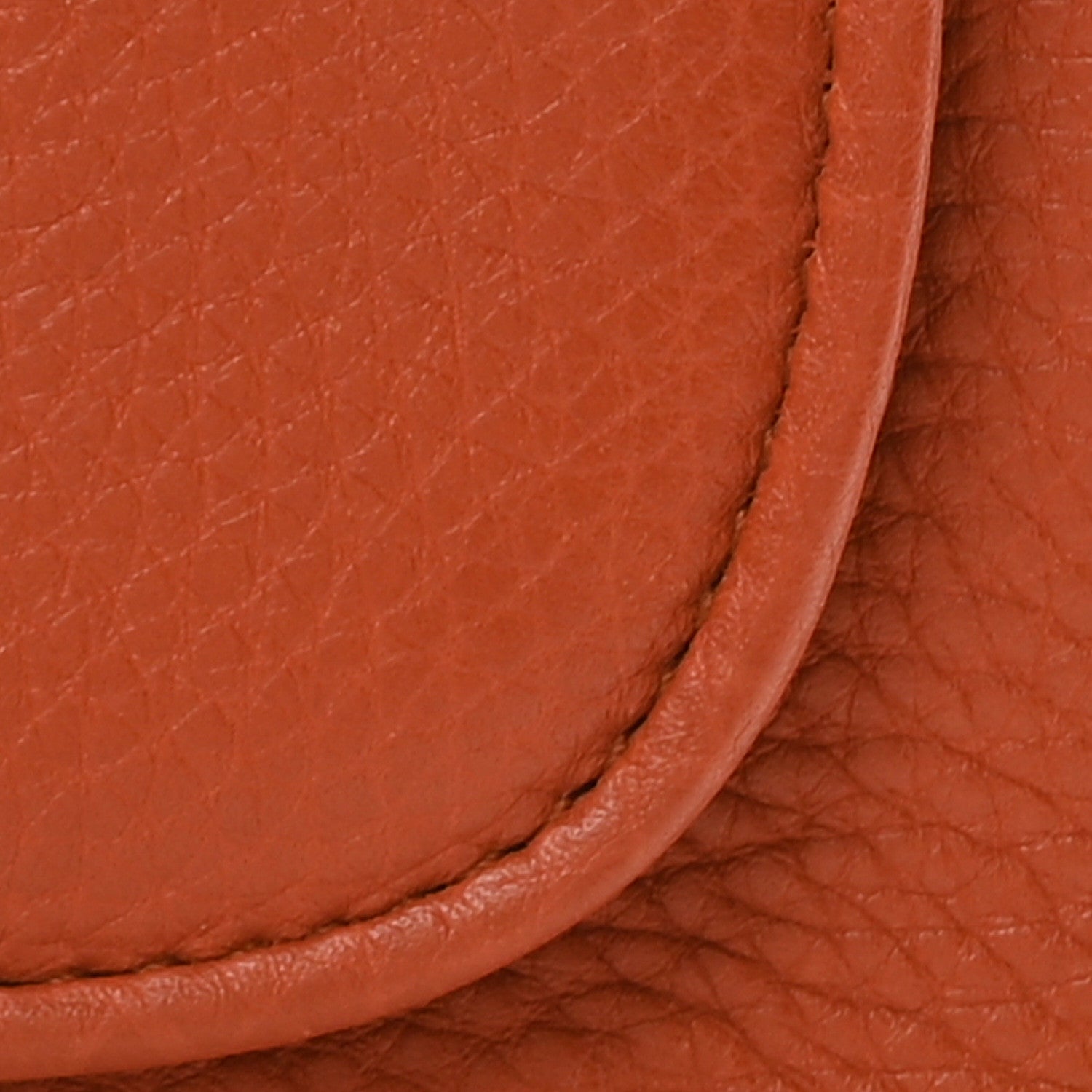 Gucci Pebbled Calfskin Small 1973 Chain Shoulder Bag Orange 8 of 10