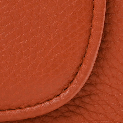 Gucci Pebbled Calfskin Small 1973 Chain Shoulder Bag Orange 8 of 10