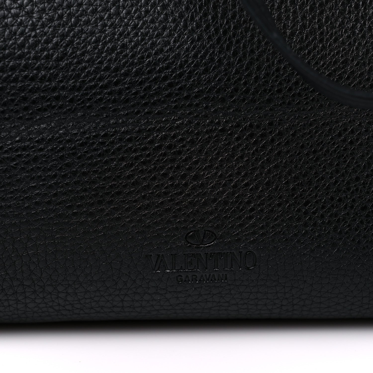 Valentino Garavani Grained Calfskin Rockstud Shoulder Tote Black 14 of 14