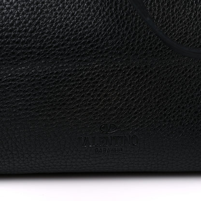Valentino Garavani Grained Calfskin Rockstud Shoulder Tote Black 14 of 14