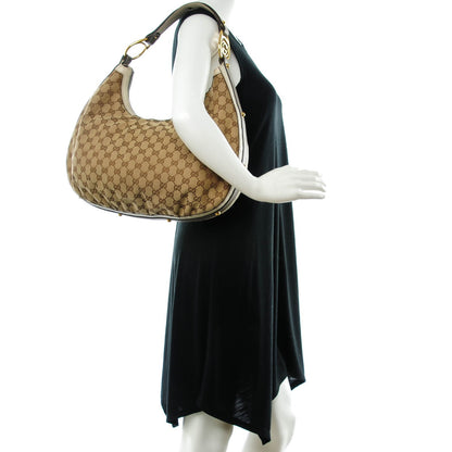 Gucci Monogram Medium Interlocking Hobo Off White 2 of 8