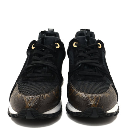Louis Vuitton Suede Monogram Run Away Sneakers 39 Black 2 of 7