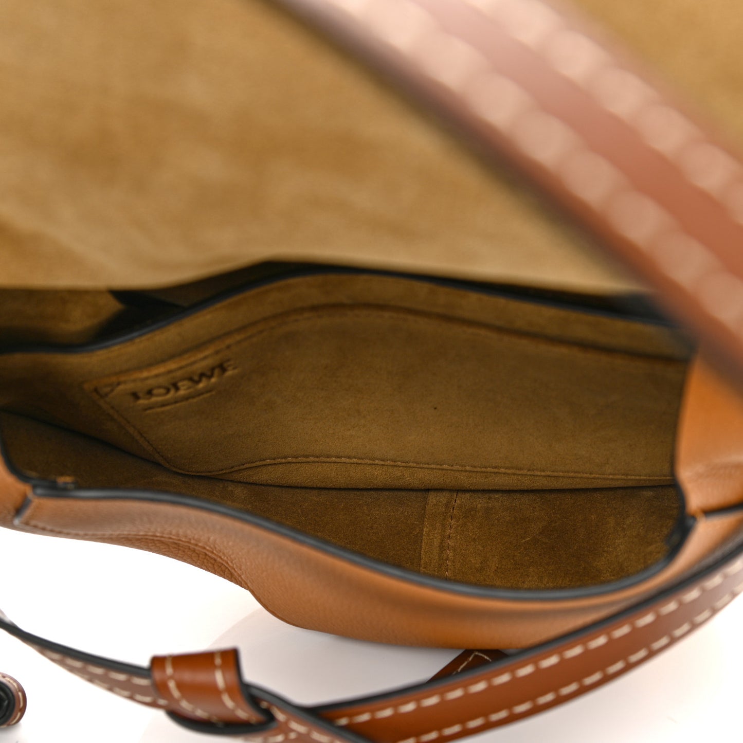 Grained Calfskin Small Gate Crossbody Bag Caramel Pecan