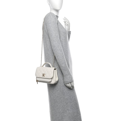 Chanel Caviar Quilted Small Business Affinity Flap White 2 of 11