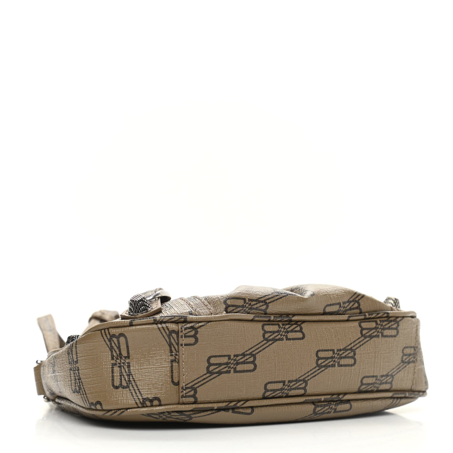 Balenciaga Coated Canvas BB Monogram Le Cagole Mini Purse With Chain Beige Brown 4 of 10