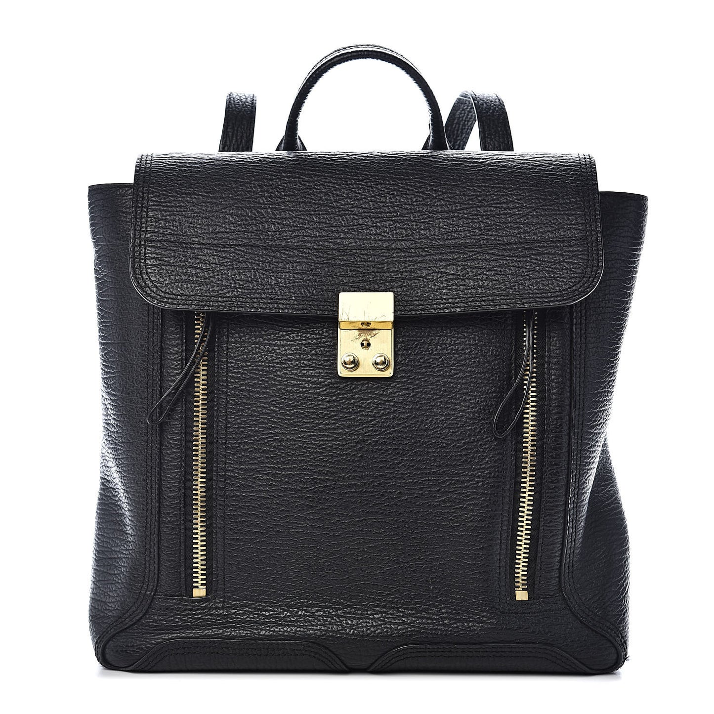 3.1 Textured Calfskin Pashli Backpack Black