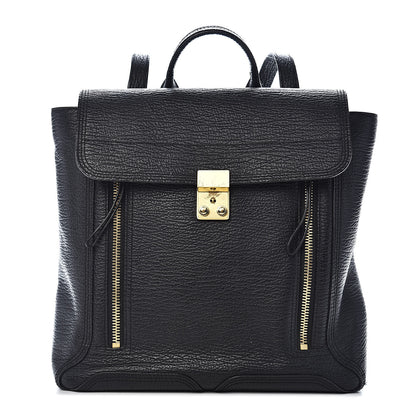 3.1 Phillip Lim 3.1 Textured Calfskin Pashli Backpack Black 1 of 16