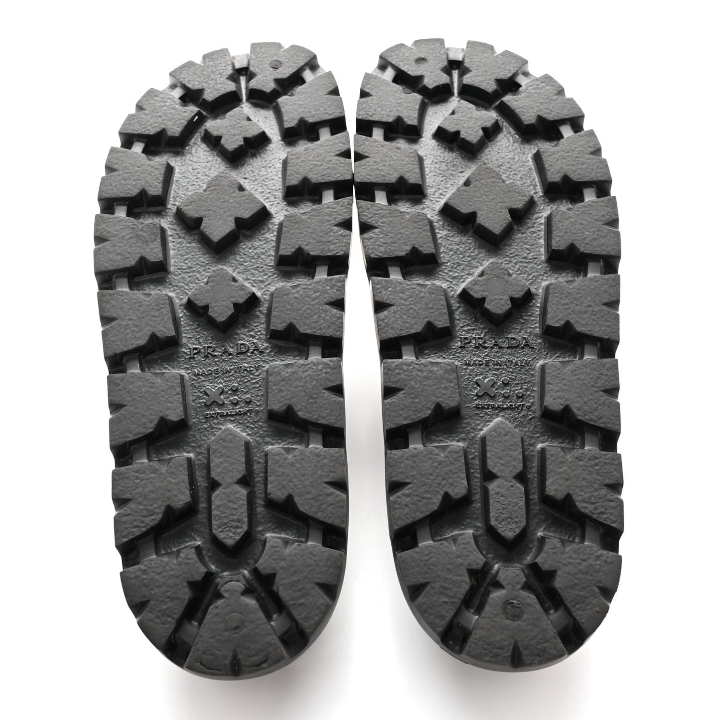 Rubber Triangle Logo Slide Sandals 37 Black