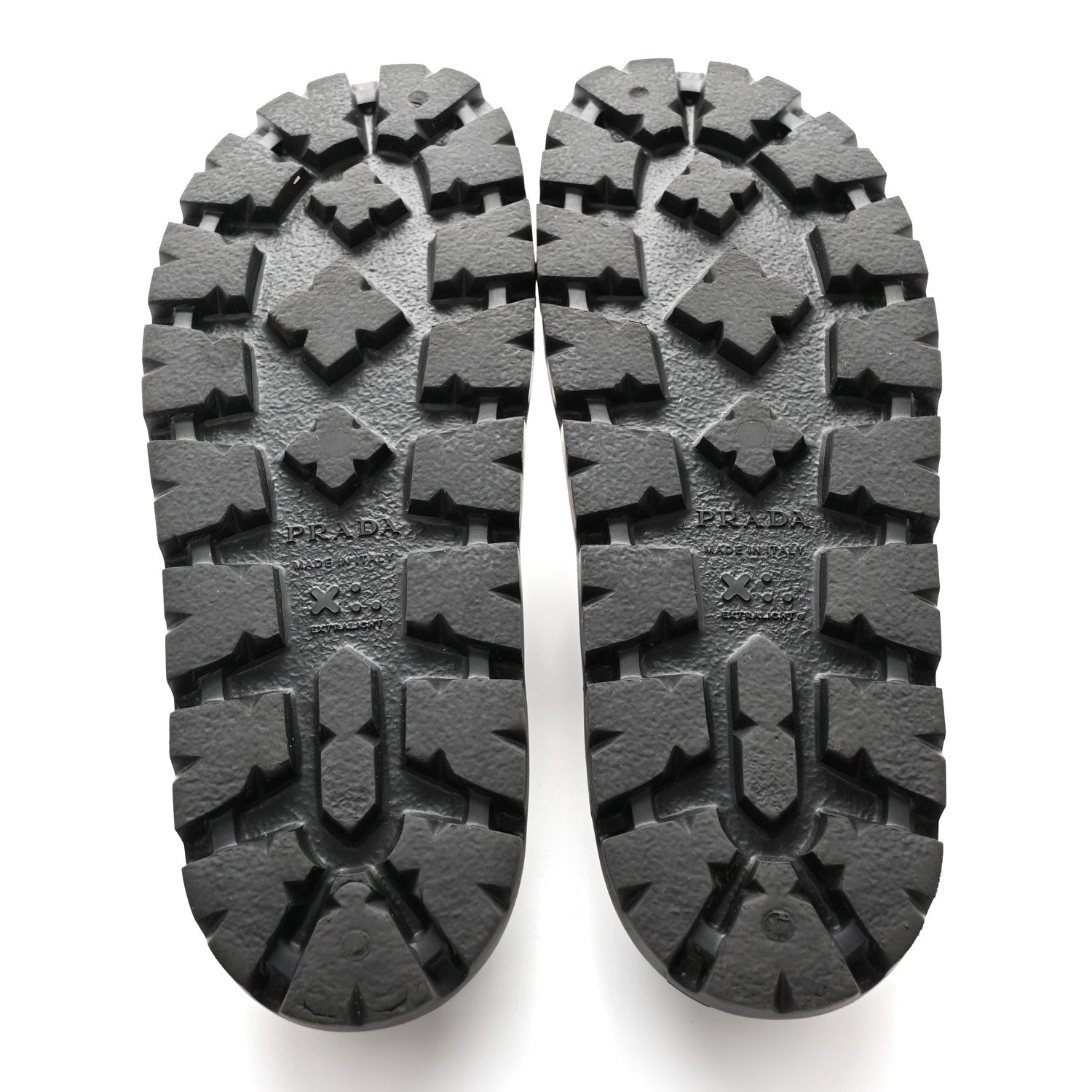 Prada Rubber Triangle Logo Slide Sandals 37 Black 5 of 12