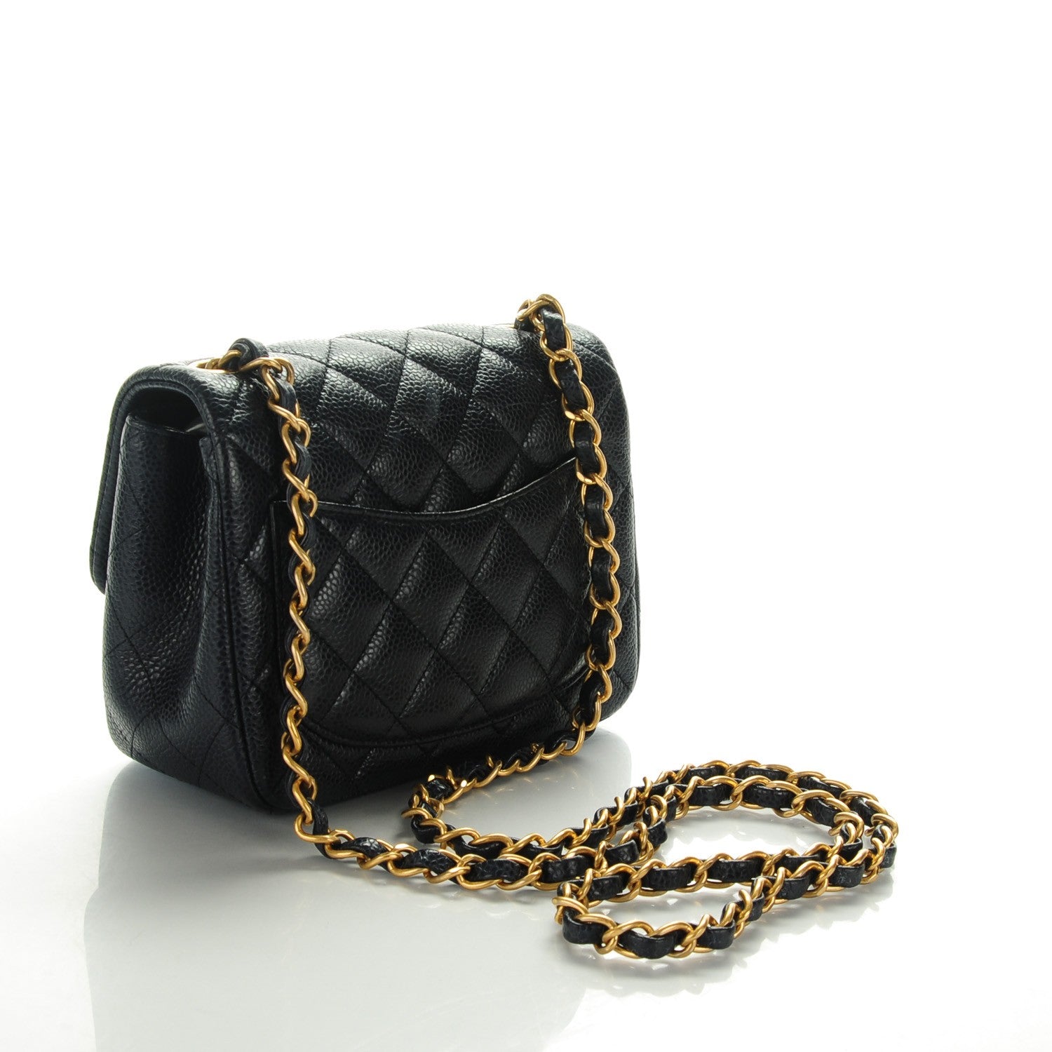 Chanel Caviar Quilted Mini Square Flap Navy 3 of 8