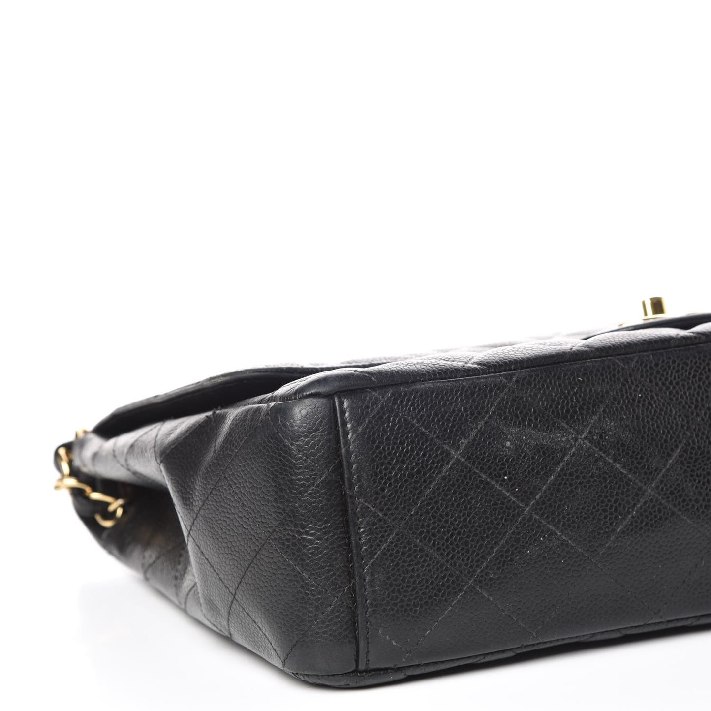 Caviar Quilted Maxi Double Flap Black